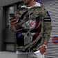 Personalized France Soldier/ Veteran Camo With Name And Rank Hoodie 3D Printed  - 08042402QA