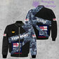 Personalized UK Soldier/ Veteran Camo With Name And Rank Bomber Jacket 3D Printed  - 17065728