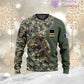 Personalized France with Name and Rank Soldier/Veteran Hoodie All Over Printed - 15052401QA