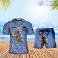 Personalized Australia Soldier/ Veteran Camo With Name And Rank Combo T-Shirt + Short 3D Printed  - 17157312