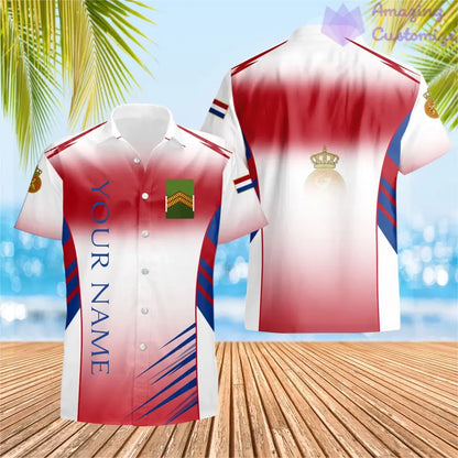 Personalized Netherlands with Name and Rank Soldier/Veteran Hawaii  All Over Printed - 17158176