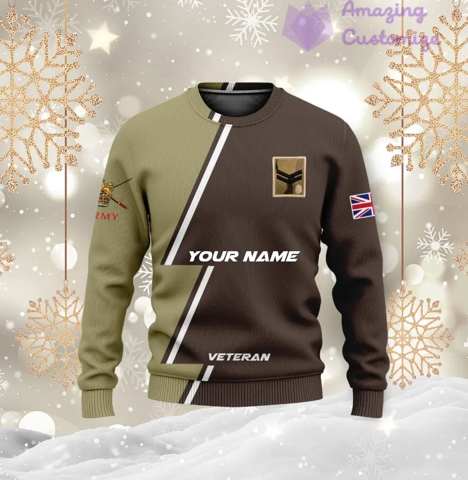 Personalized UK with Name and Rank Soldier/Veteran Hoodie All Over Printed - 17161632