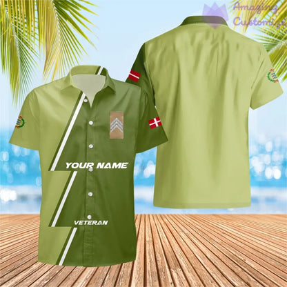 Personalized Denmark Soldier/Veteran with Name and Rank Hawaii All Over Printed - 17161632