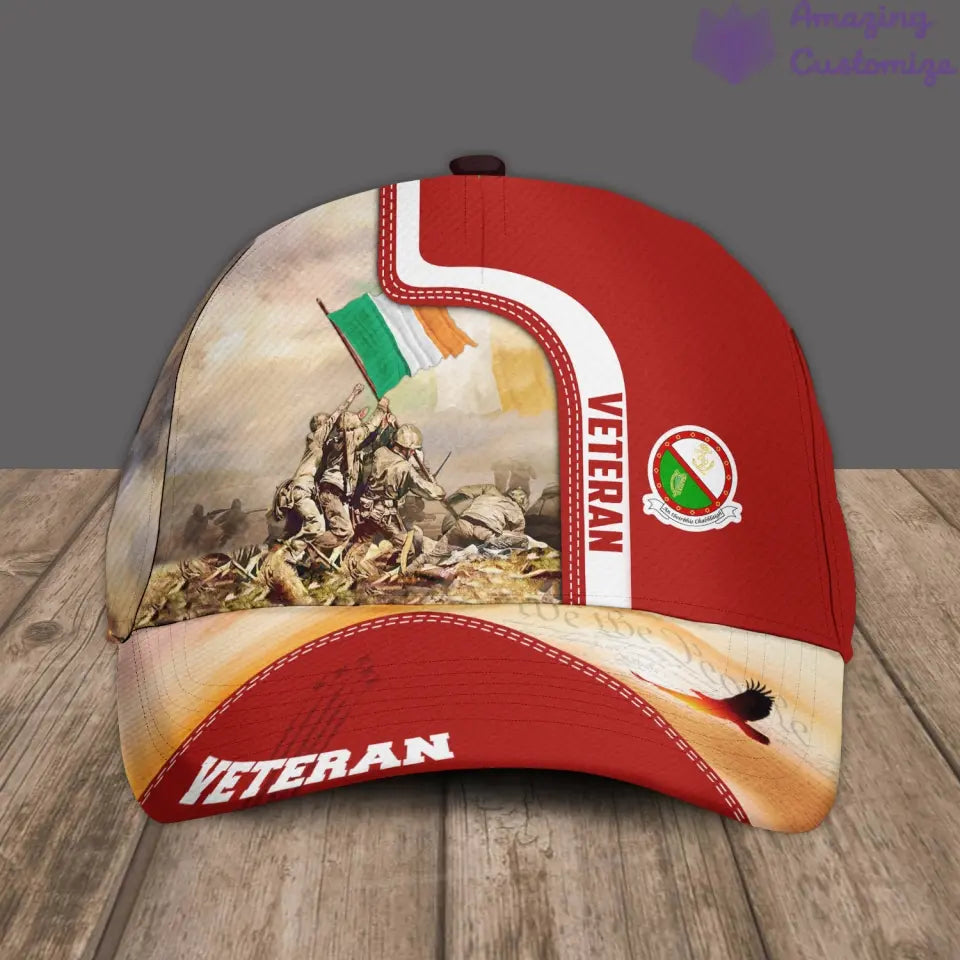 Personalized Rank, Year And Name Ireland Soldier/Veterans Baseball Cap - 17177184