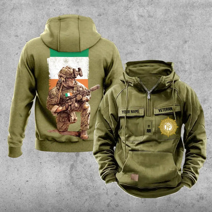 Personalized Ireland Soldier/Veteran Vintage Hoodie All Over Printed - 1718928001