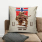 Personalized Norway Soldier/ Veteran With Name, Year And Rank Pillow 3D Printed - 17199648