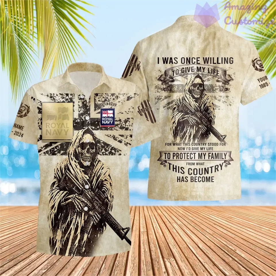Personalized UK Soldier/Veteran Camo with Name, Year and Rank Hoodie All Over Printed - 17216064