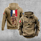 Personalized France Soldier/Veteran Vintage Hoodie All Over Printed - 17194464
