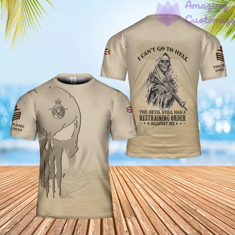 Personalized UK Soldier/Veteran Camo with Name, Year and Rank Hoodie All Over Printed - 17205696