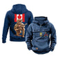 Personalized Canada Soldier/Veteran Vintage Hoodie All Over Printed - 21062401QA