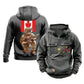 Personalized Canada Soldier/Veteran Vintage Hoodie All Over Printed - 21062401QA