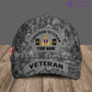 Personalized Rank And Name Canada Soldier/Veterans Camo Baseball Cap - 1717027202