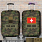 Personalized Swiss Soldier/ Veteran With Name, Year And Rank Luggage Cover All Over Printed - 17294688