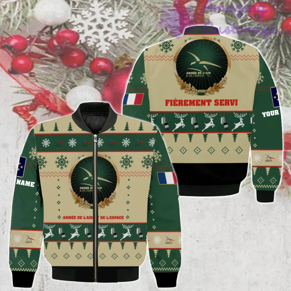 Al Amazing Personalized France Soldier/Veteran Camo with Name And Rank Sweater Al ...