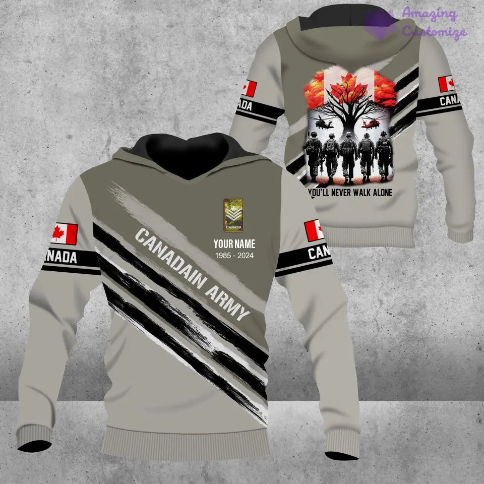 Personalized Canada Soldier/Veteran Camo with Name, Year and Rank Hawaii All Over Printed - 17231616