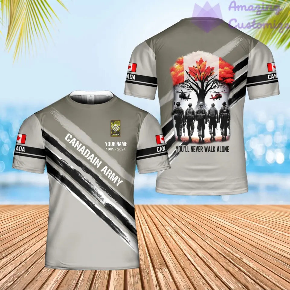 Personalized Canada Soldier/Veteran Camo with Name, Year and Rank Hawaii All Over Printed - 17231616