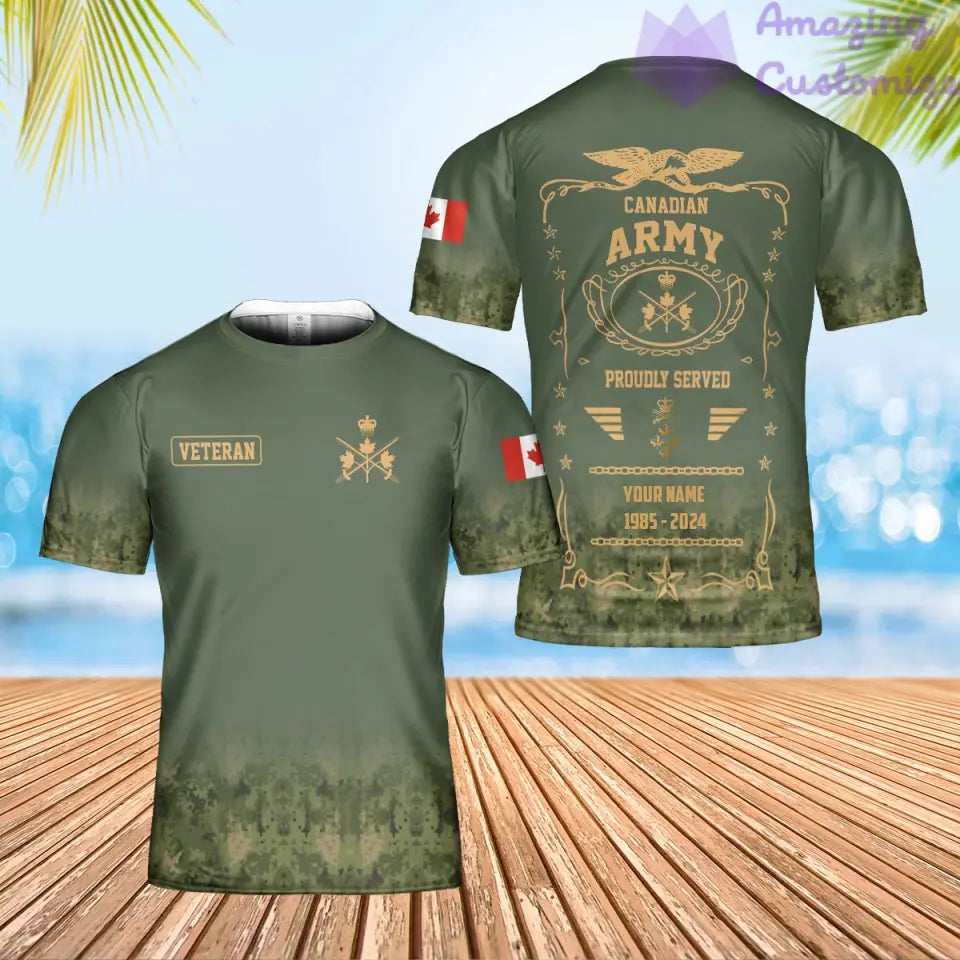 Personalized Canada Soldier/Veteran Camo with Name, Year and Rank Hawaii All Over Printed - 1721606402