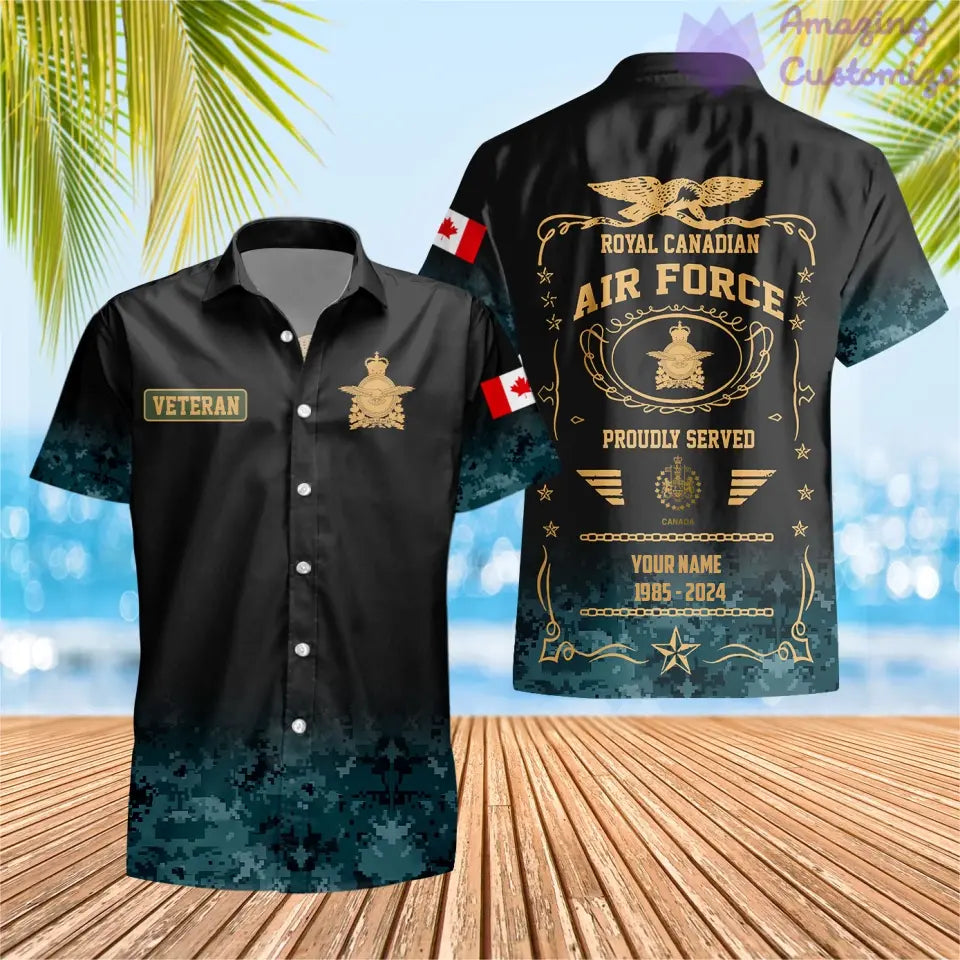 Personalized Canada Soldier/Veteran Camo with Name, Year and Rank Hawaii All Over Printed - 1721606402