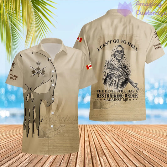 Personalized Canada Soldier/Veteran Camo with Name, Year and Rank Hawaii All Over Printed - 17205696