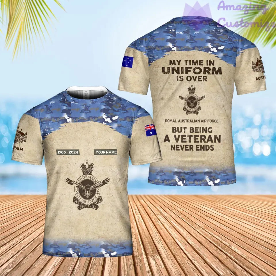 Personalized Australia Soldier/Veteran Camo with Name, Year and Rank Hawaii All Over Printed - 17200512