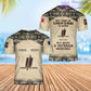 Personalized France Soldier/Veteran Camo with Name, Year and Rank Hawaii Shirt All Over Printed - 17200512