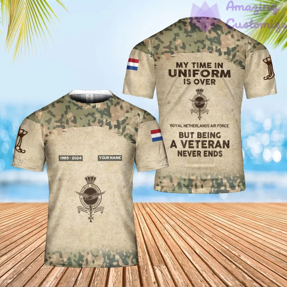 Personalized Netherlands Soldier/Veteran Camo with Name, Year and Rank Hawaii Shirt All Over Printed - 17200512