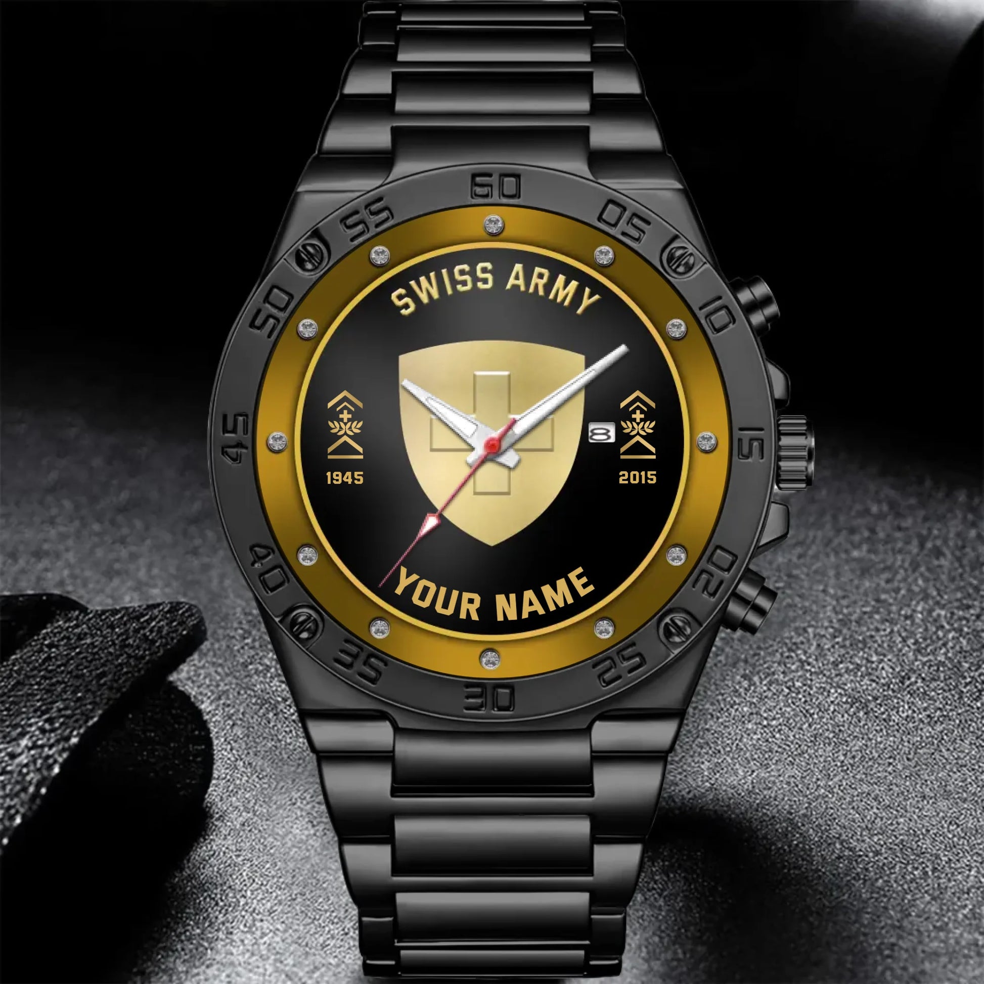 Mockup Gentleman Stainless Steel Watch co2py