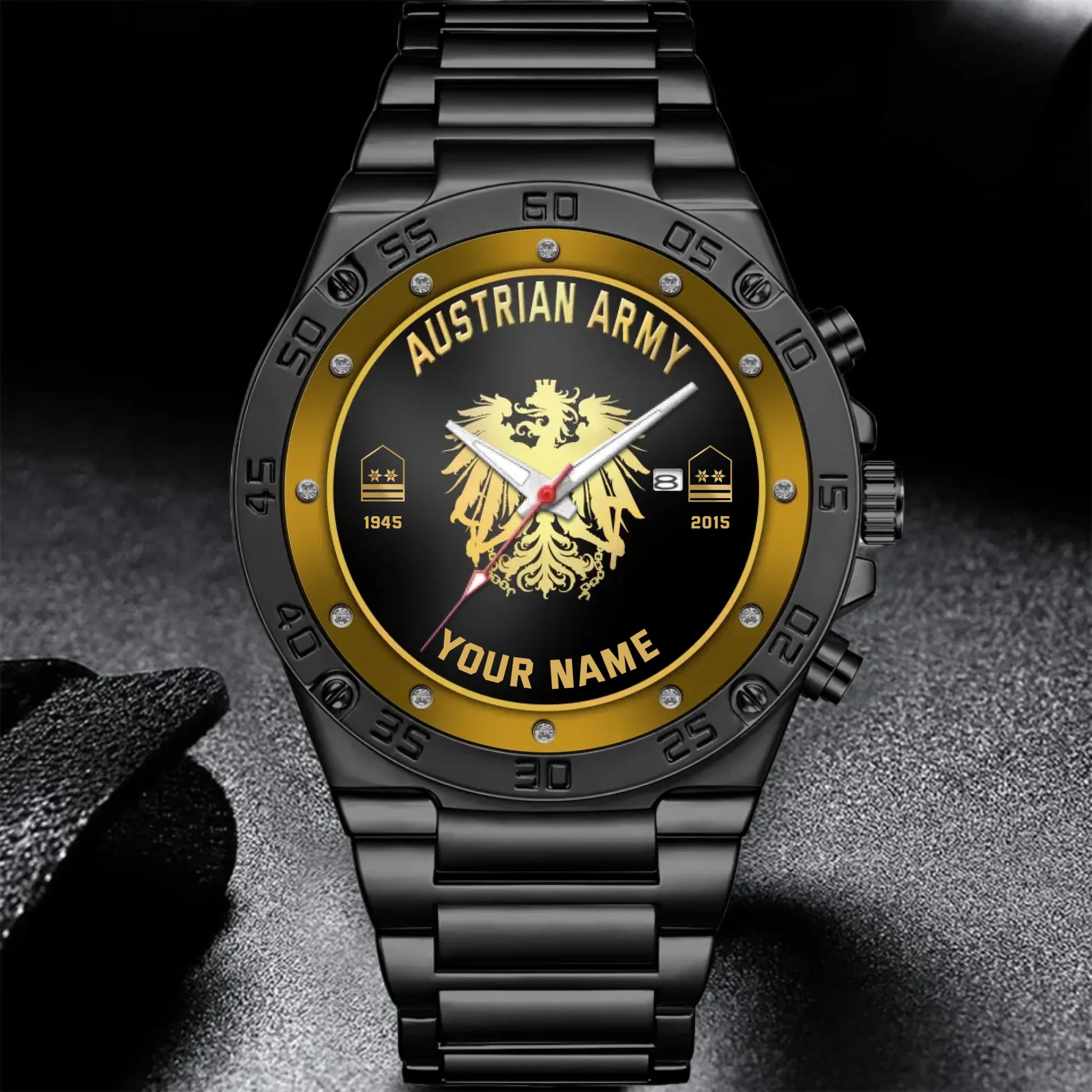 Mockup Gentleman Stainless Steel Watch co2py