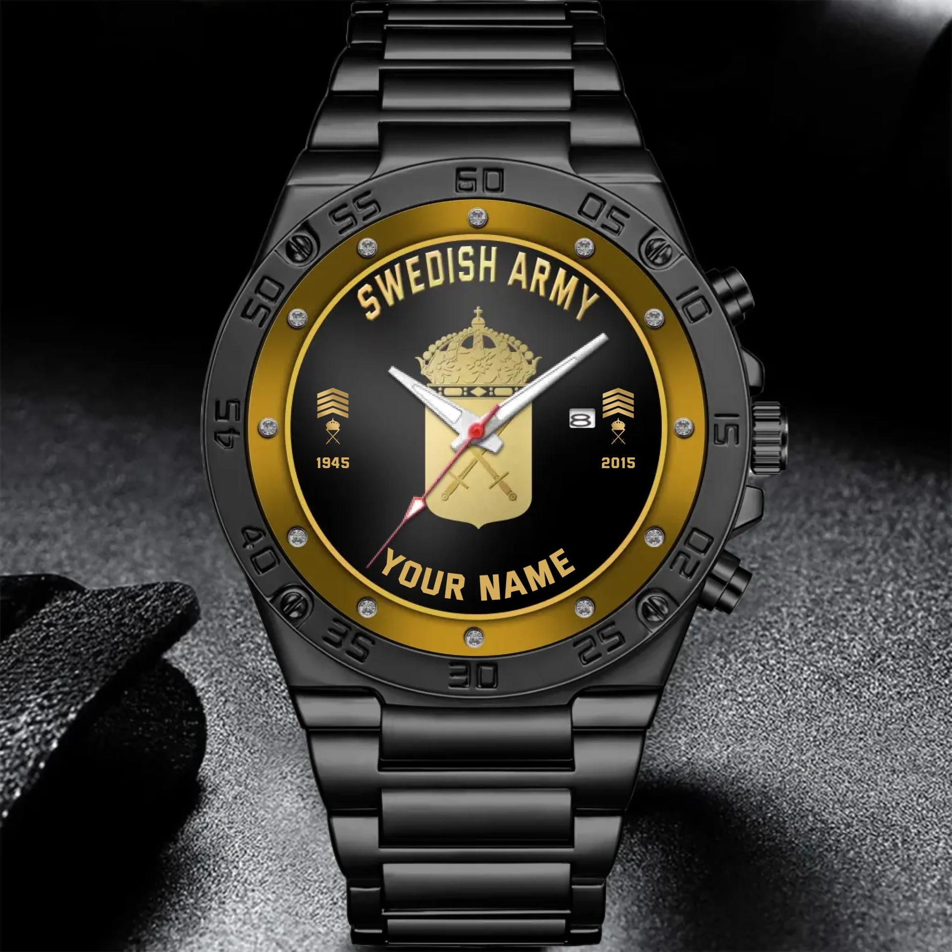 Mockup Gentleman Stainless Steel Watch co2py
