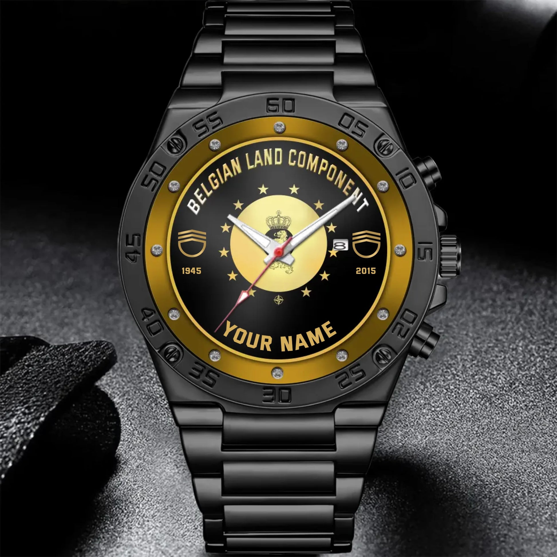 Mockup Gentleman Stainless Steel Watch co2py