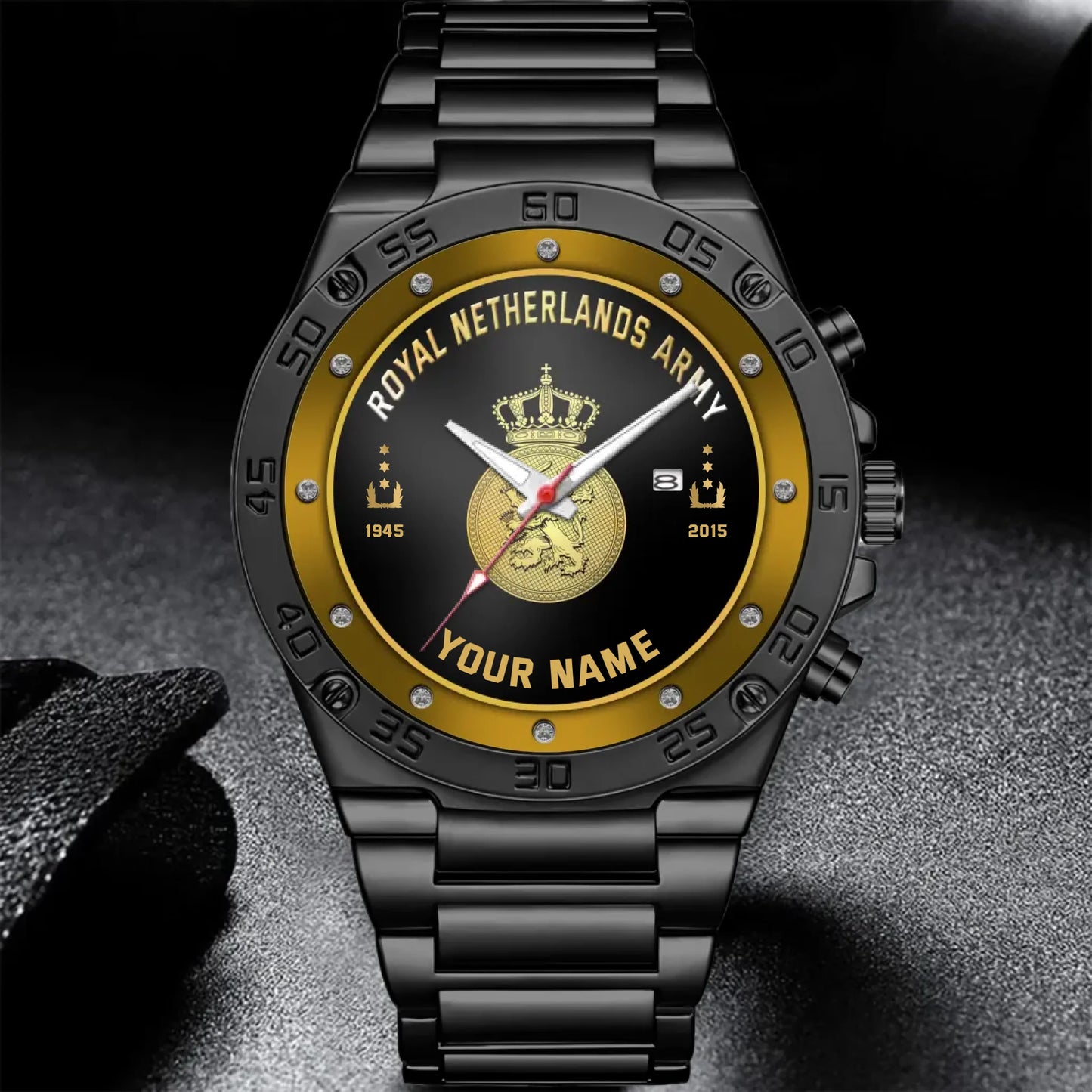 Mockup Gentleman Stainless Steel Watch co2py
