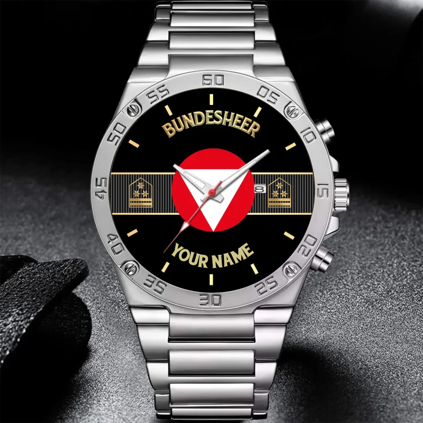 Mockup Gentleman Stainless Steel Watch copy