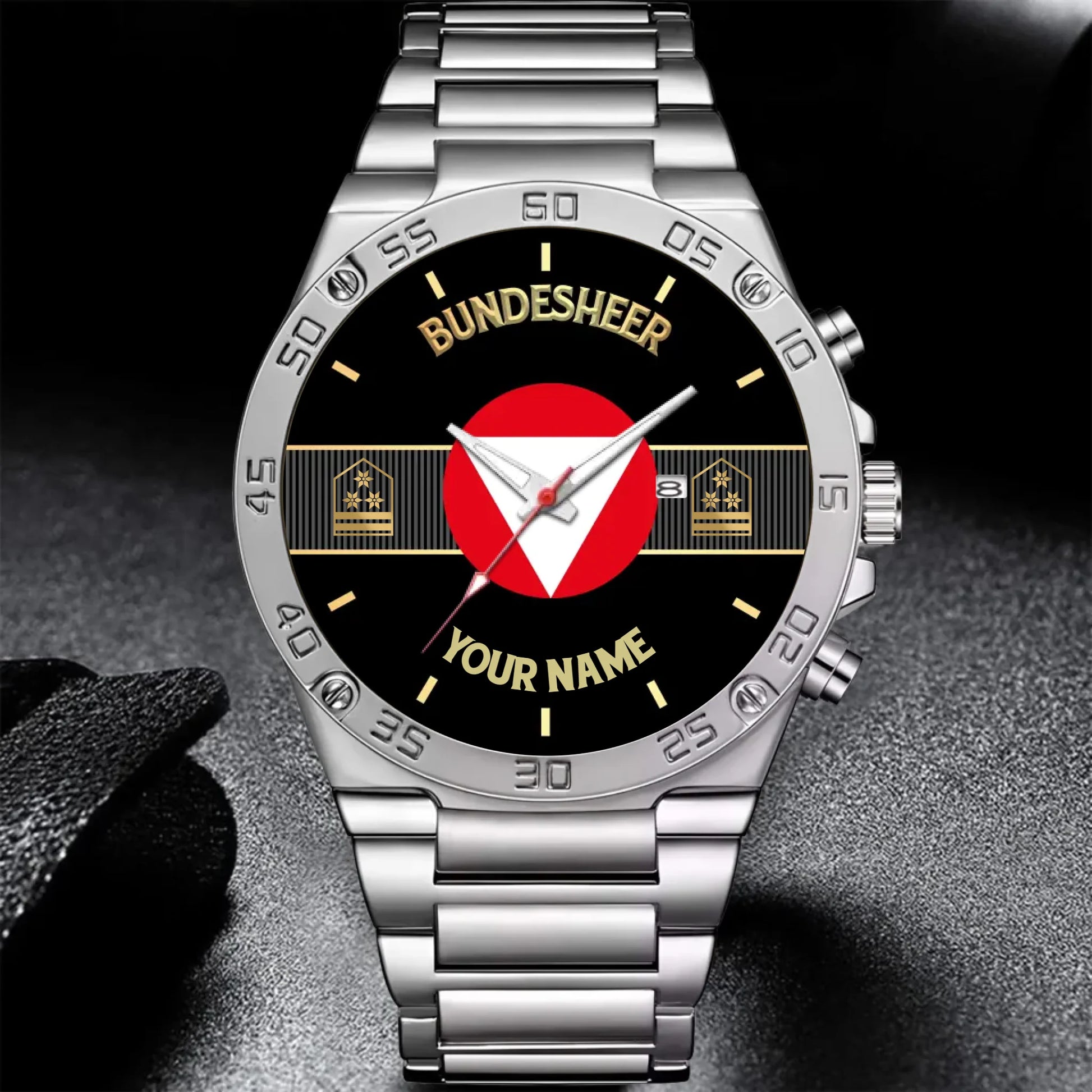 Mockup Gentleman Stainless Steel Watch copy