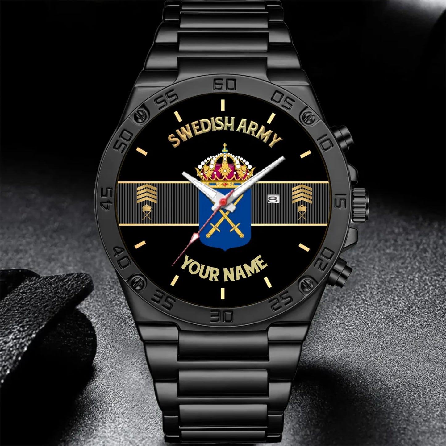 Mockup Gentleman Stainless Steel Watch co2py