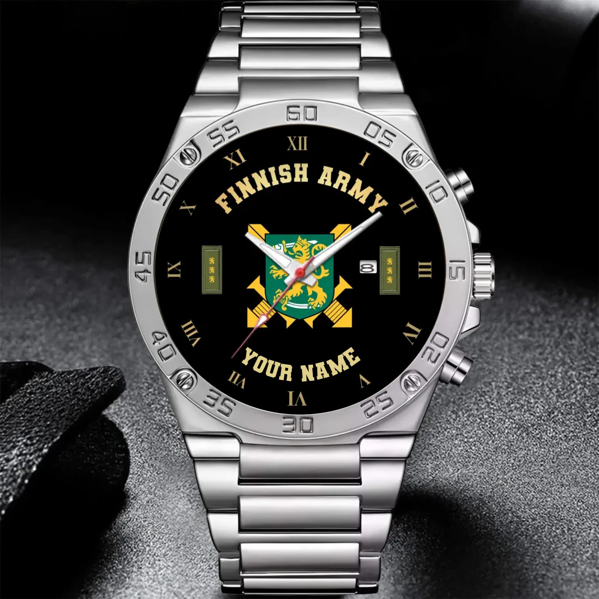 Mockup Gentleman Stainless Steel Watch copy
