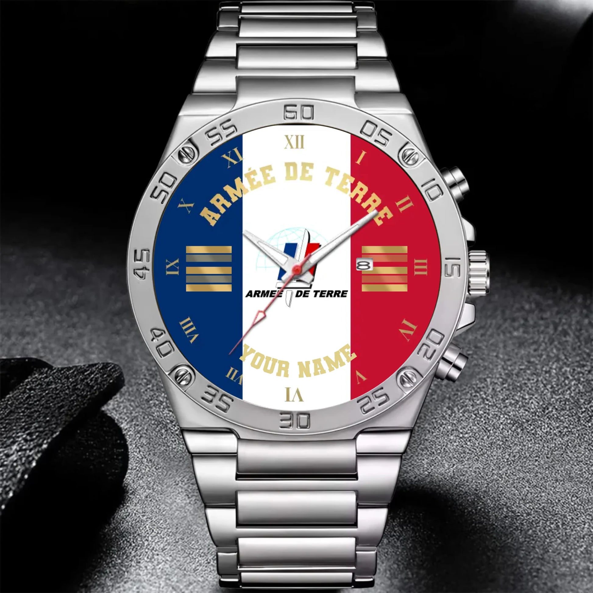 Mockup Gentleman Stainless Steel Watch copy