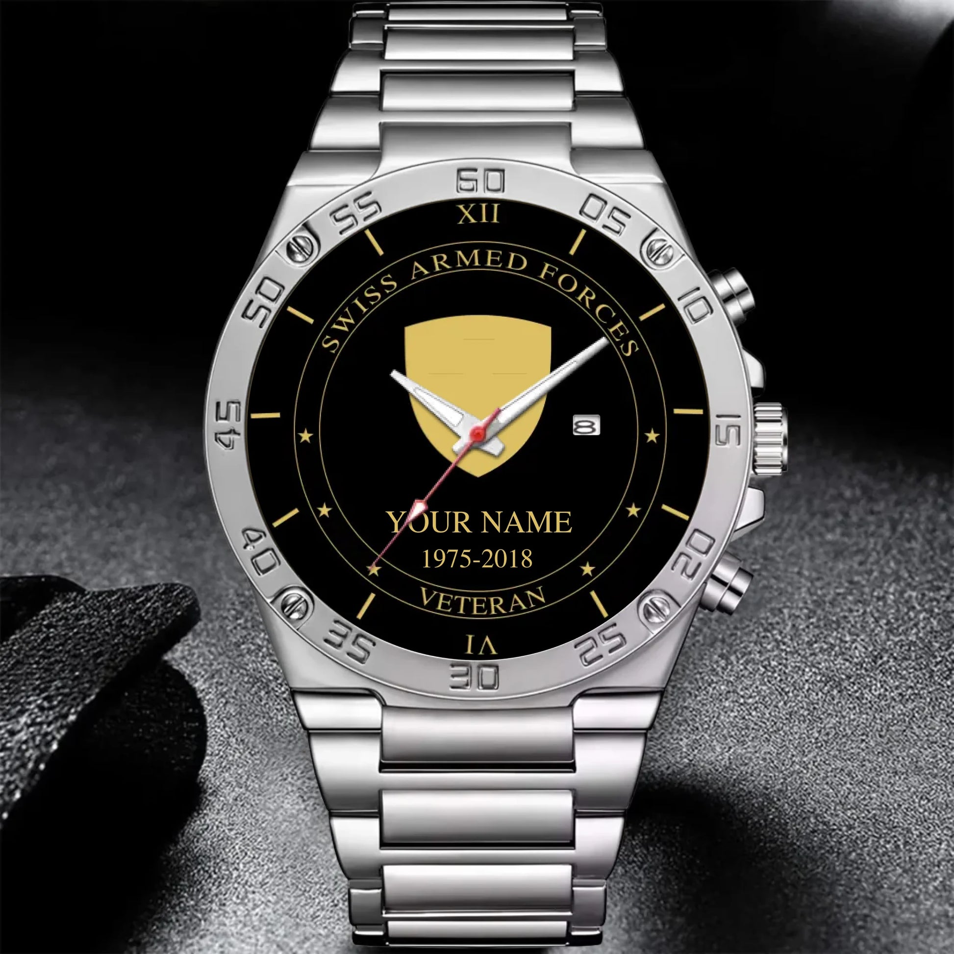 Mockup Gentleman Stainless Steel Watch copy