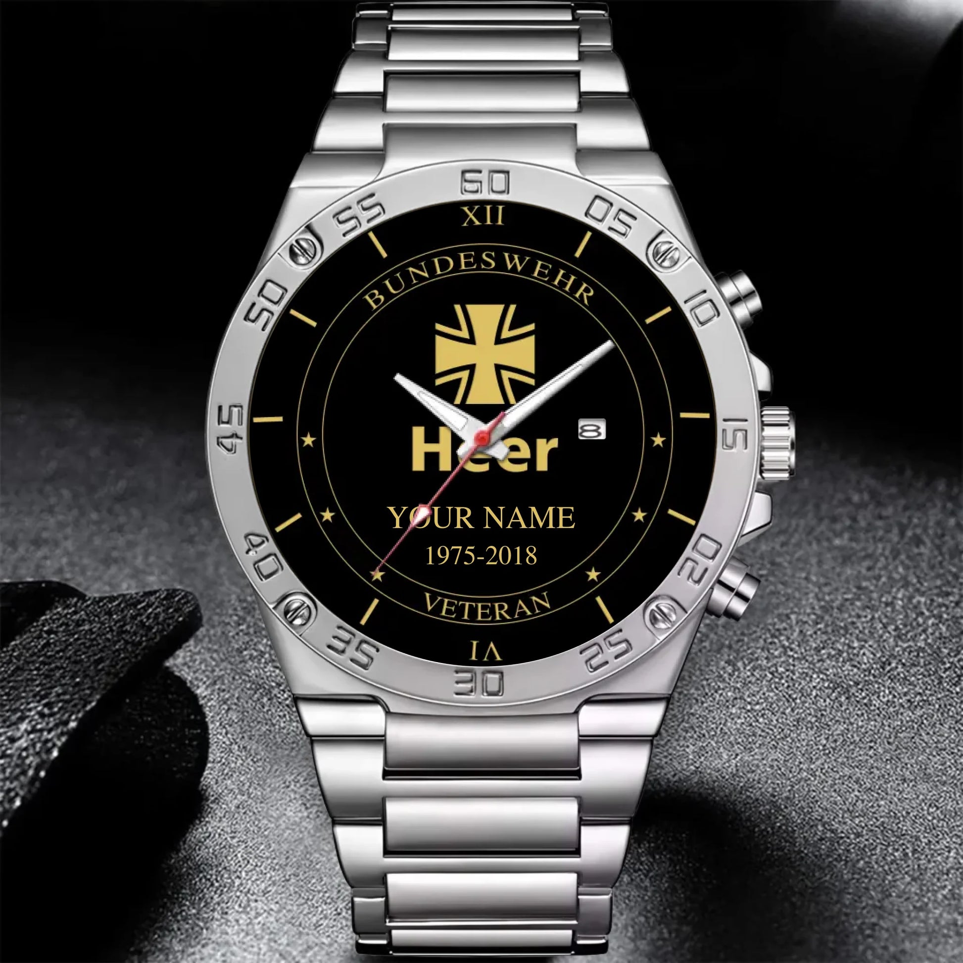 Mockup Gentleman Stainless Steel Watch copy