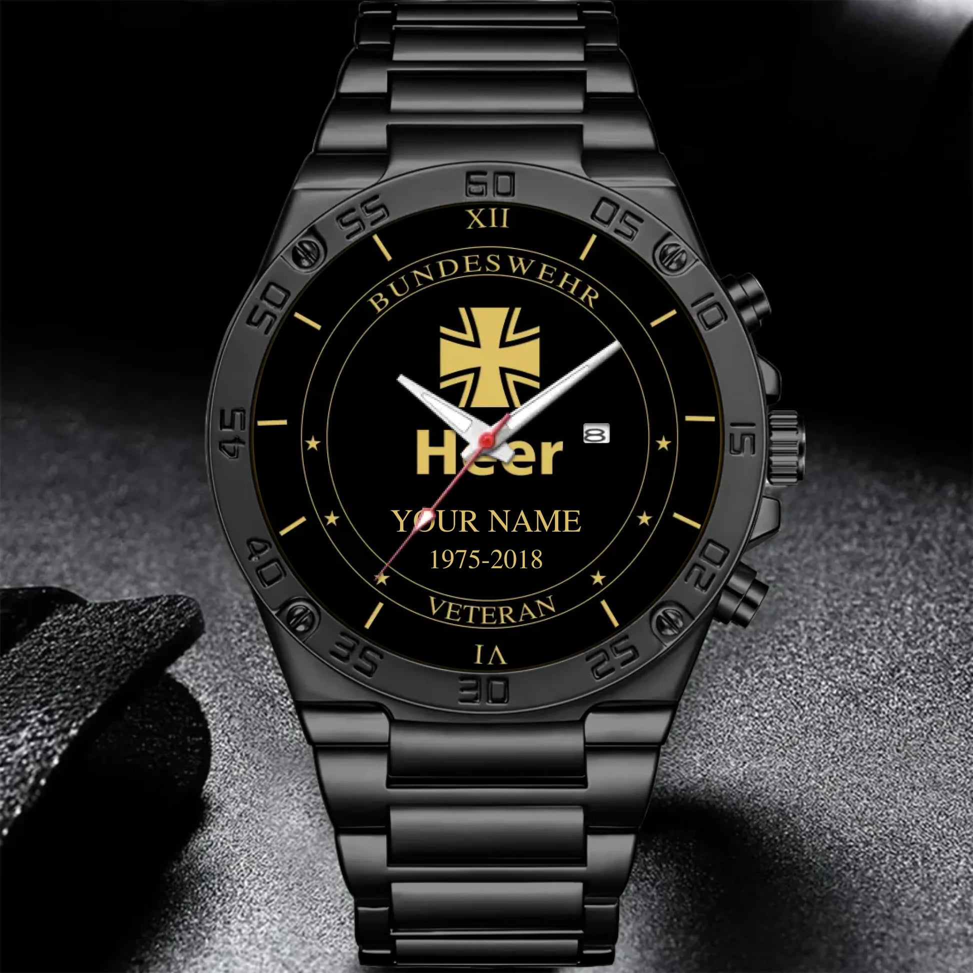 Mockup Gentleman Stainless Steel Watch co2py