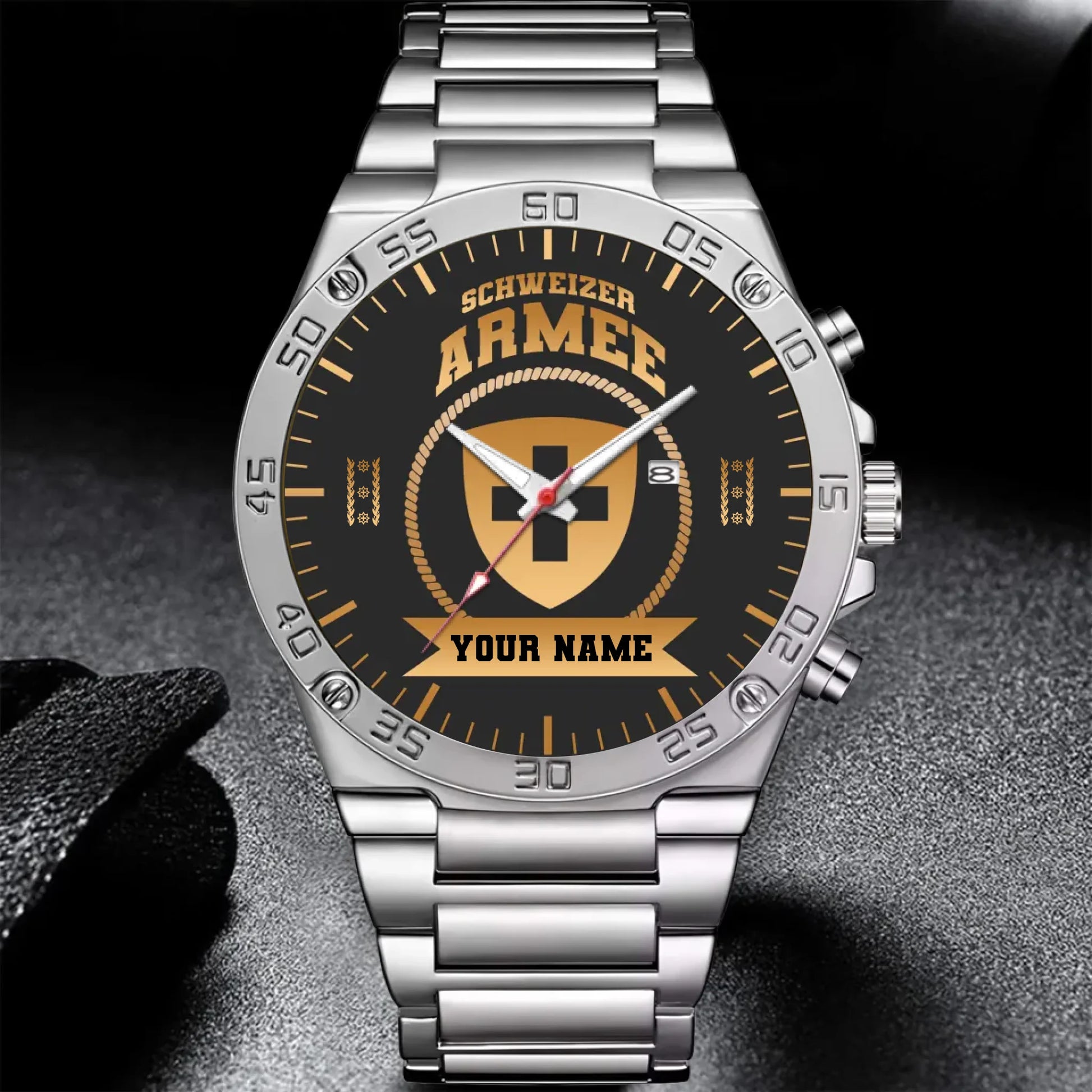 Mockup Gentleman Stainless Steel Watch copy