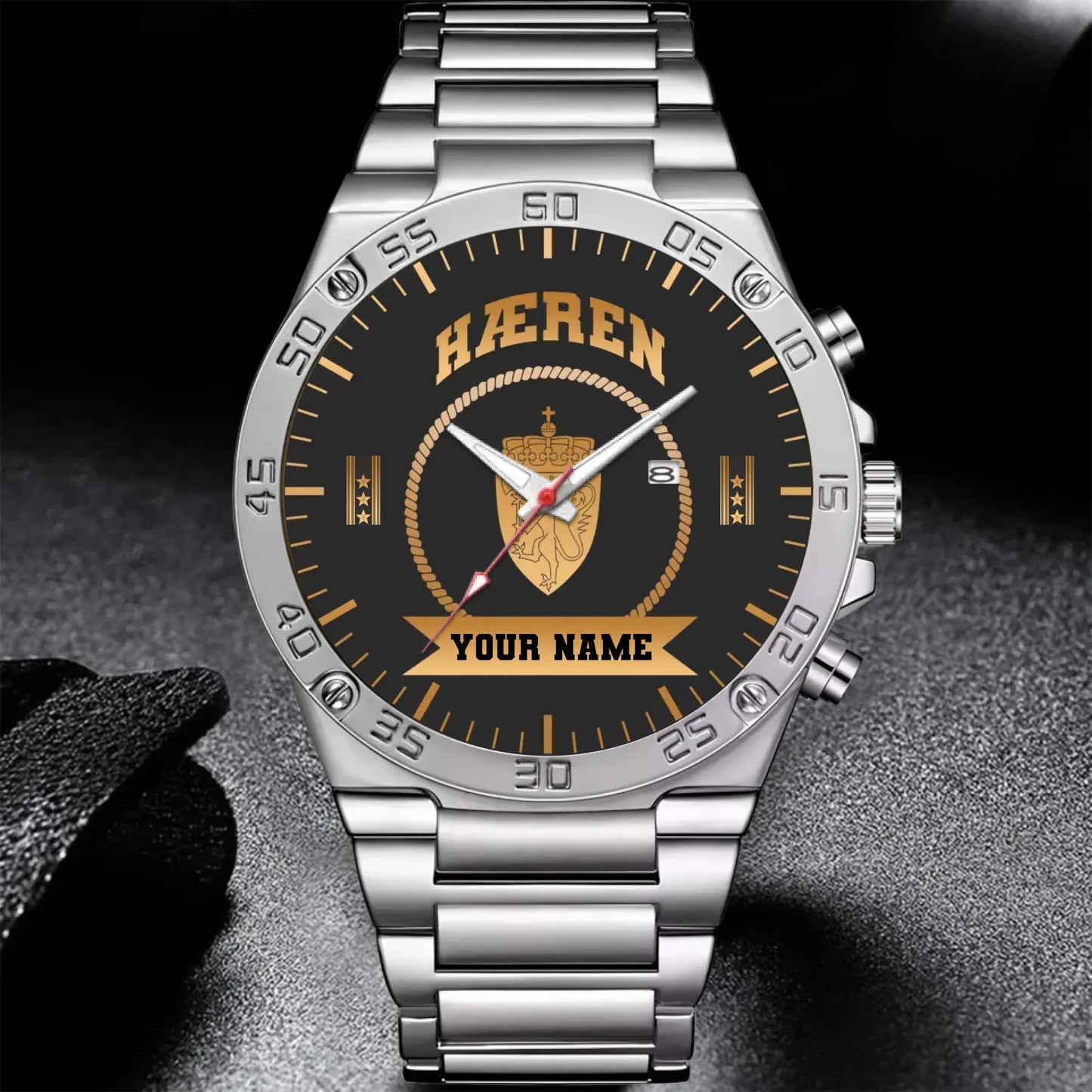 Mockup Gentleman Stainless Steel Watch copy