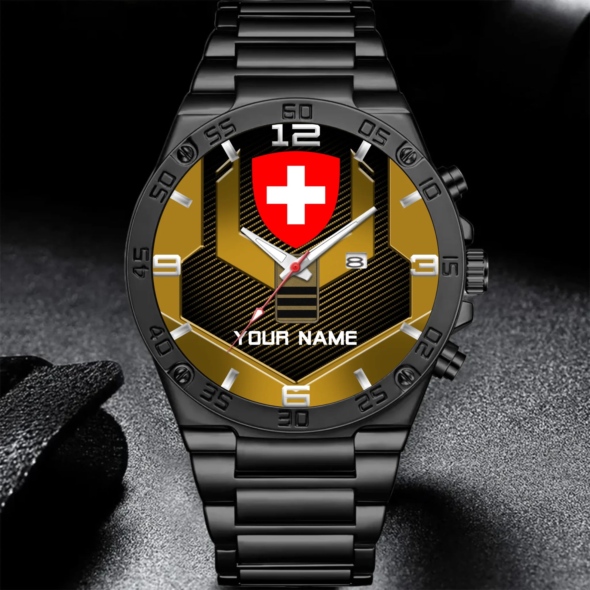 Mockup Gentleman Stainless Steel Watch co2py