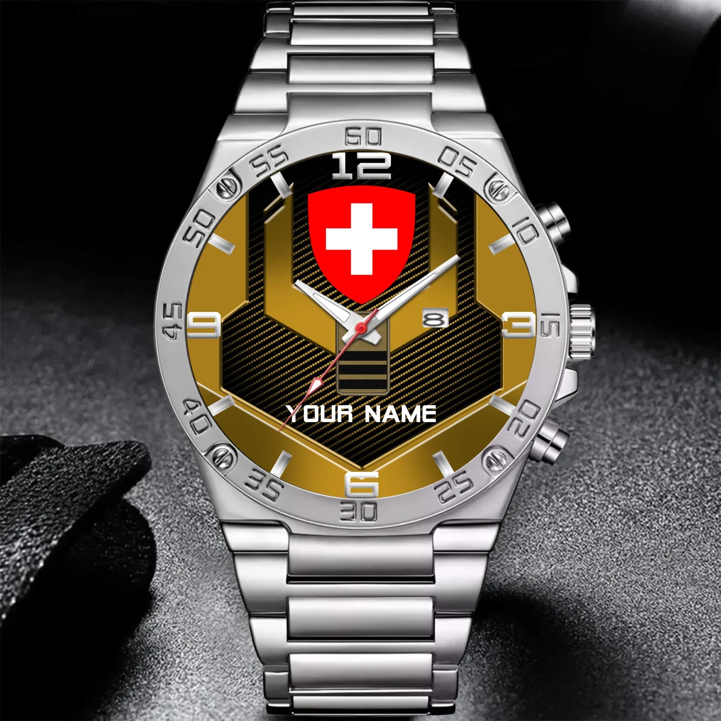 Mockup Gentleman Stainless Steel Watch copy