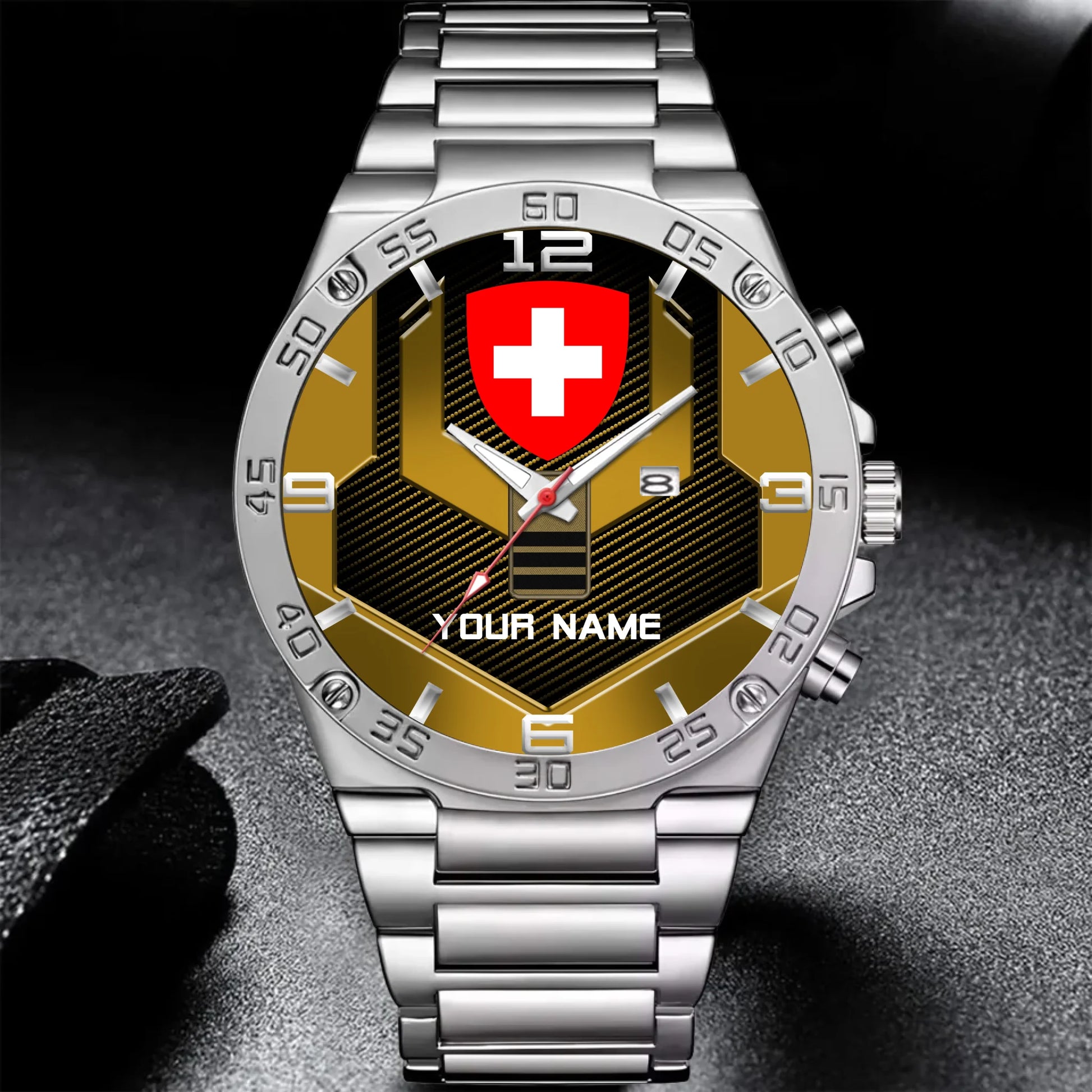 Mockup Gentleman Stainless Steel Watch copy