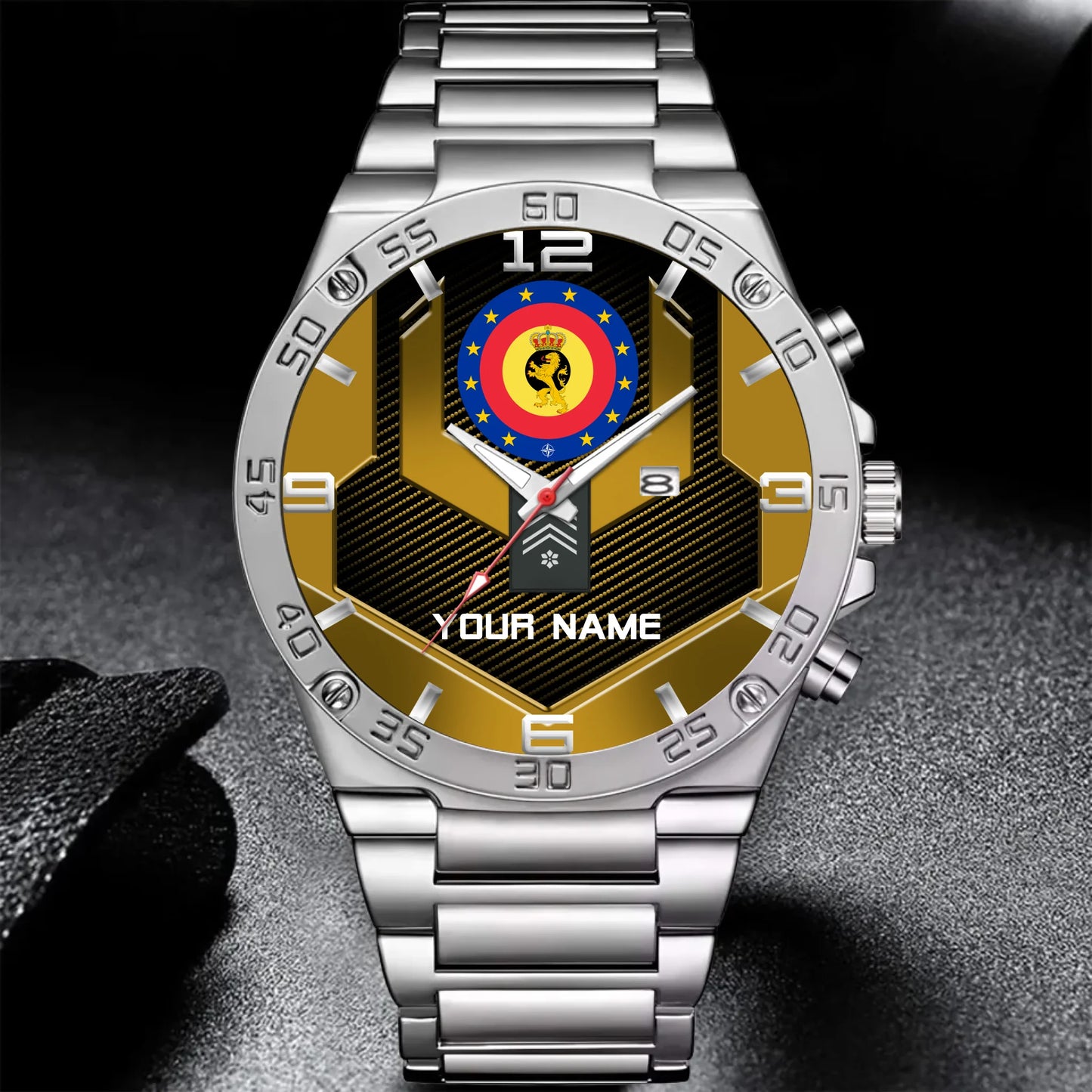 Mockup Gentleman Stainless Steel Watch copy