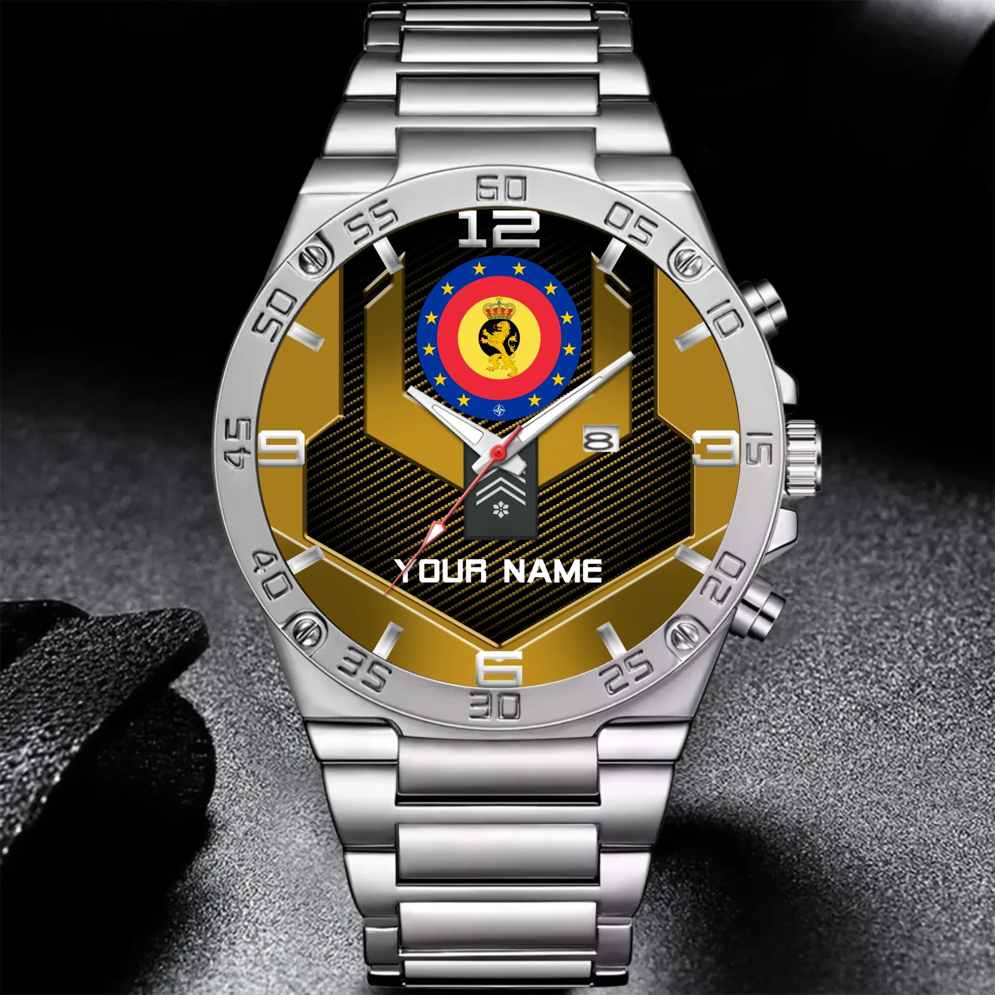 Mockup Gentleman Stainless Steel Watch copy