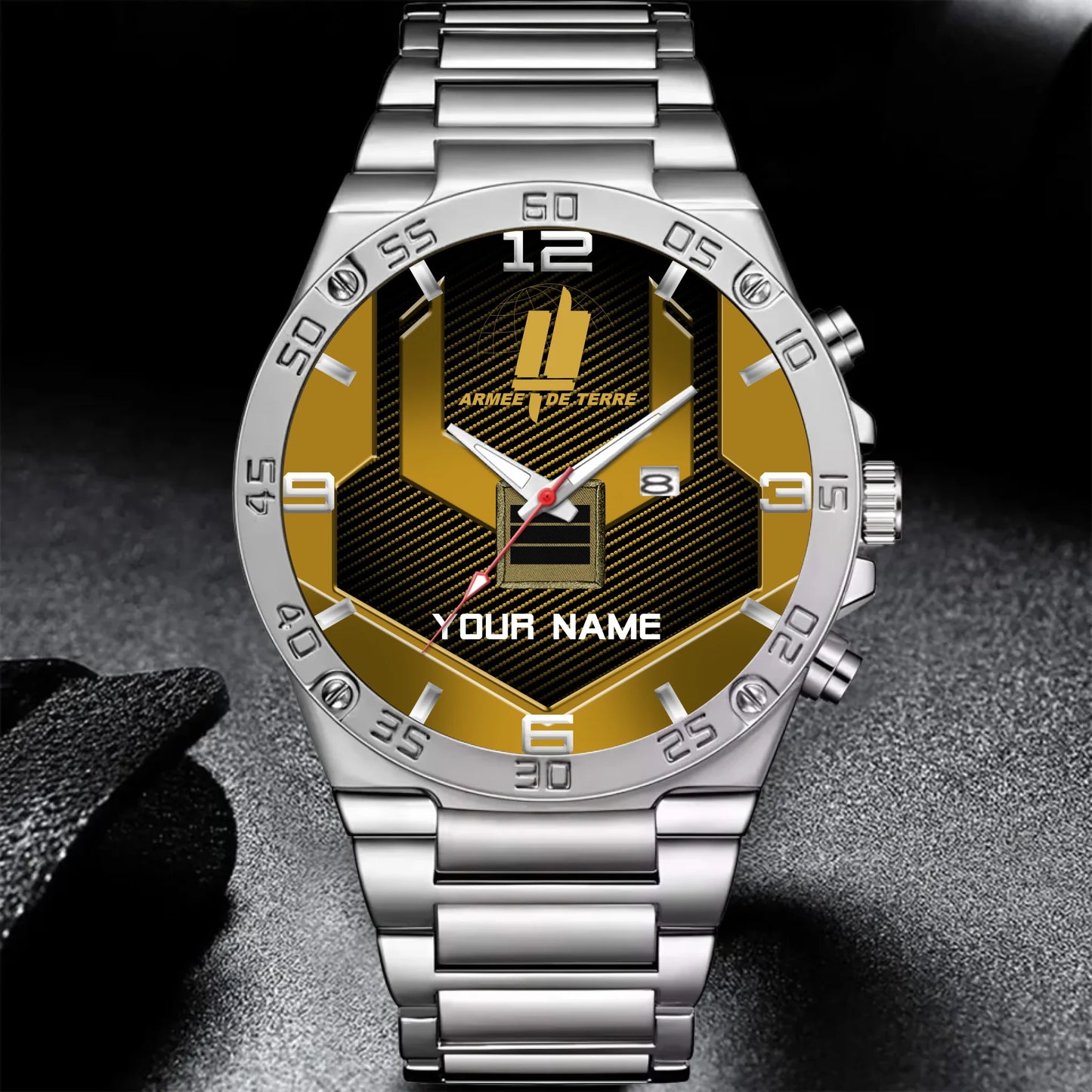 Mockup Gentleman Stainless Steel Watch copy