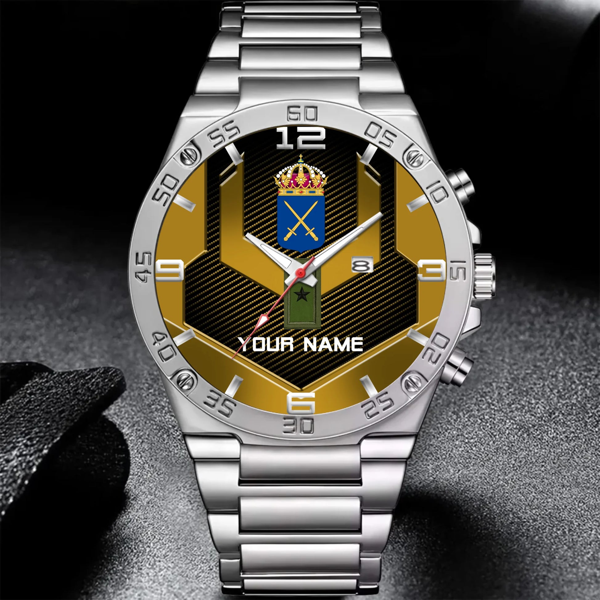 Mockup Gentleman Stainless Steel Watch copy