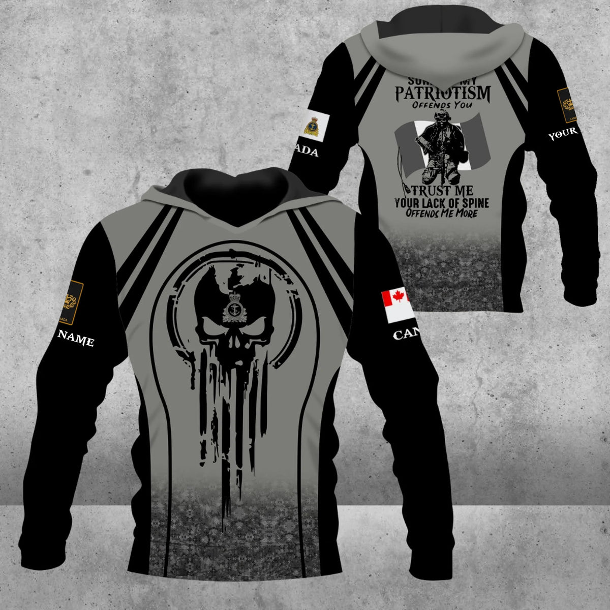 Al Amazing Personalized Canada Soldier/Veteran Camo with Rank and Name T-Shirt Al ...