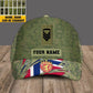 Personalized Rank And Name Norway Soldier/Veterans Camo Baseball Cap Gold Version - 1693440001